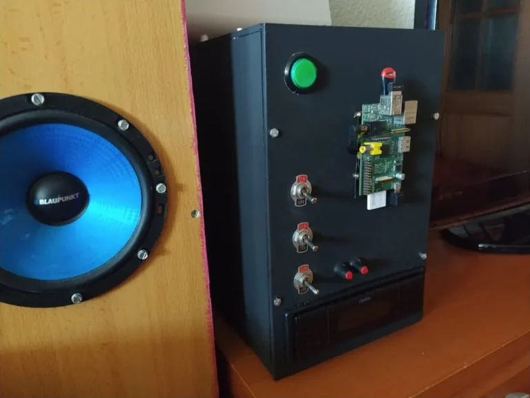 How to install a car radio in the living room.